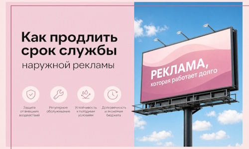 Как продлить срок службы наружной рекламы в  Тольятти