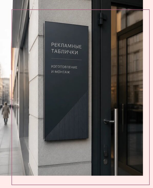 Рекламные таблички в Тольятти по цене от 4654 р. | Аванза-Тля