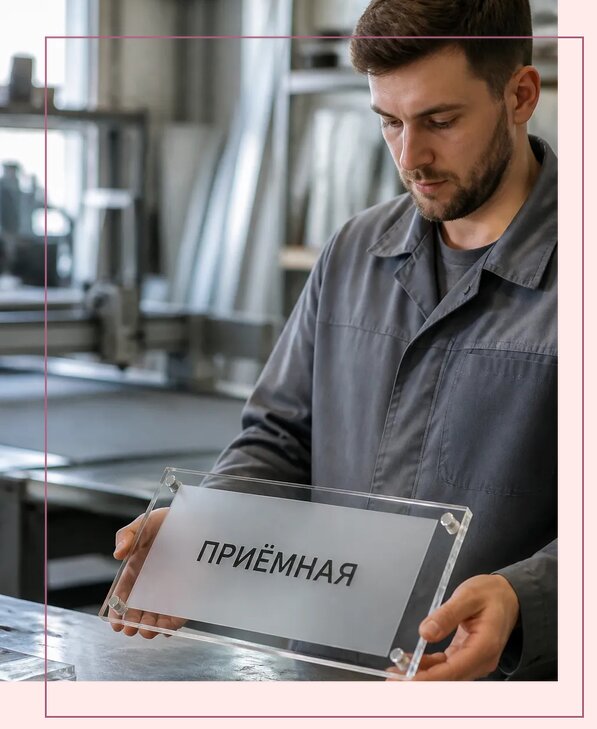 Таблички из оргстекла на заказ в Тольятти от 4033 р. | Аванза-Тля